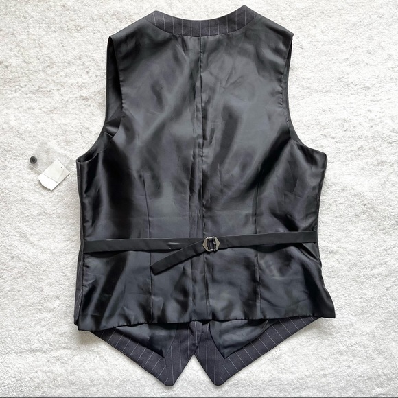 NORMA KAMALI BOYFRIEND VEST SIZE LARGE Academia Preppy Lagenlook Minimalist - Picture 2 of 8